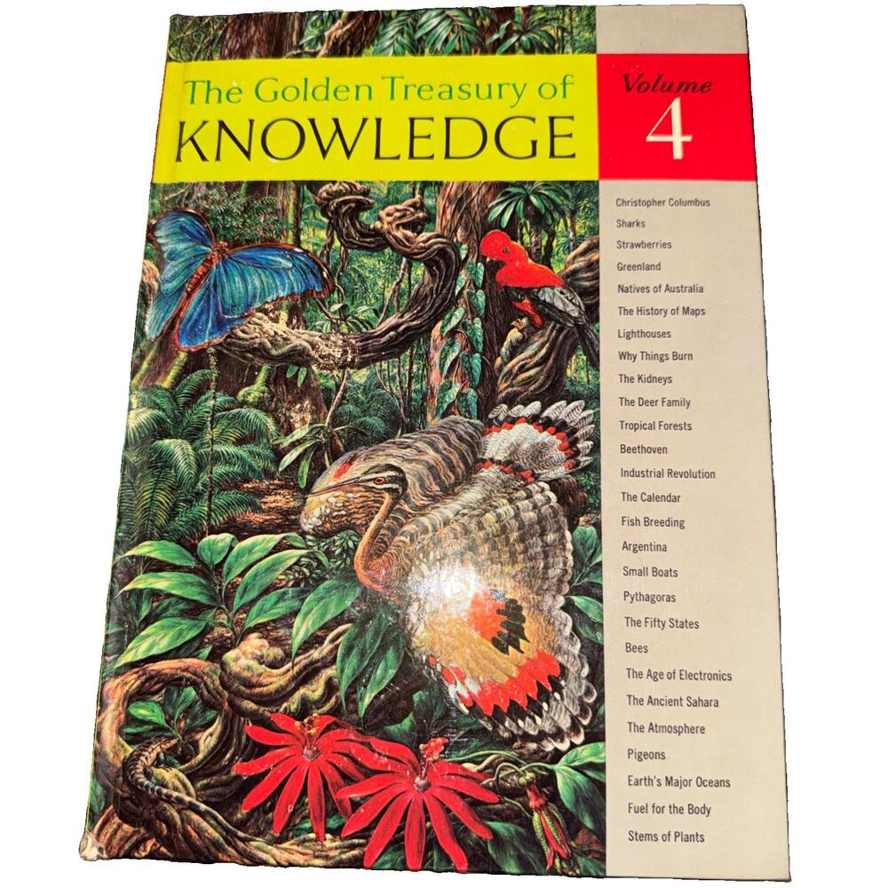 The Golden Treasury of Knowledge, Volume 4 Hardcover Golden Press 1961